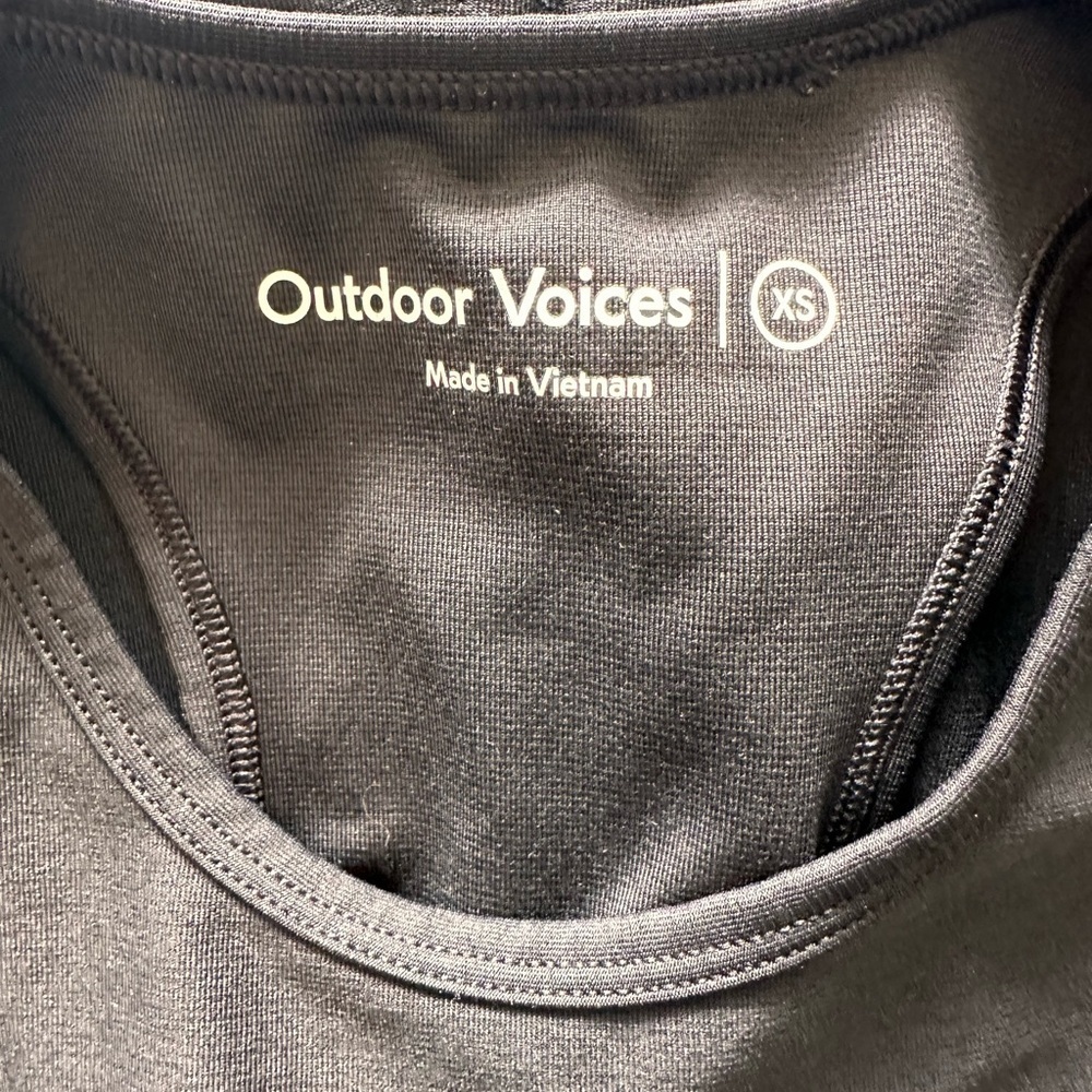 Outdoor Voices Athletic Racerback Dress Black Size XS - Picture 3 of 4